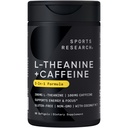 Ricerca sportiva L-teanina Integratore con Caffeina & Coconut MCT Olio - Energia concentrata, Alertness & Relax Senza Drowsiness - 200mg L Theanine, 100mg Organic Caffeine - 60 Liquid Softgels