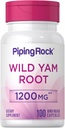 Piping Rock Wild Yam Root Capsule 1200mg | 100 Count | Estratto supplemento | Gluten Free, Non OGM