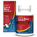 MagniLife Leg & Back Pain Relief, Fast-Acting Pain Relief, Natürlich beruhigen Burning, Tingling und Stabbing Schmerzen, Symptomatik oder Prävention, 125 Quick-Dissolve Tabletten