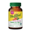 MegaFood Baby & Me 2 postnatale Vitamine für Frauen Stillen mit Folat (Folic Acid Natural Form), Choline, Iodine, Vitamin D, Moringa Leaf und mehr - 60 Tabs (30 Portionen)