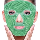 ZNÖCUETÖD Face Eye Mask Ice Pack zur Reduzierung von Puffiness, Taschen unter Augen, Puffy Dark Circles, Migraine,Hot/Cold Pack mit weichem Plüsch-Hintergrund (Green #43)