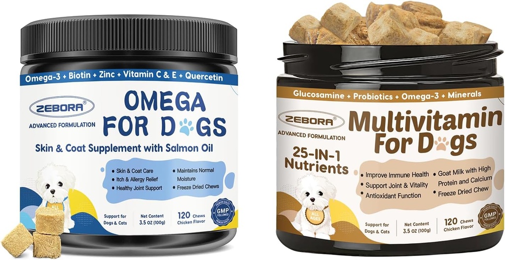 Omega 3 & Multivitamina per cani Salute complessiva