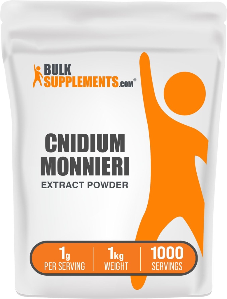 BulkSupplements.com Poudre d'extrait de fruits de Cnidium - Extrait de Cnidium Monnieri, Supplément de vasodilatateur - Sans gluten, 1g par portion, 1kg (2,2 lb) (paquet de 1)