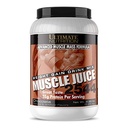 Ultimate Nutrition Muscle Juice, Weight Gain Drink Mix - Masse Gainer Workout Pulver für Männer & Frauen - Ergänzung für Lean Muskelwachstum & Immununterstützung mit 55g Protein - Schokolade, 4.96lb