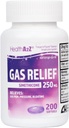 HealthA2Z® Gasentlastung Simethicone 250mg | Schnelle Gasentlastung | Entlastung Symptome Natürlich (200 Softgels (Pack von 1))