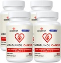 Ubiquinol CoQ10-600mg-Softgel, forme active de supplément d'Ubiquinol Coq10 avec vitamine E et oméga 3, 6, 9, haute absorption-Coenzyme-Q10, puissant antioxydant pour la production d'énergie, 240 Compte