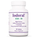 Optimox Iodoral 50 mg Supplement - Kalium-Iodid Tabletten, Schilddrüsen-Unterstützung, Tägliche Vitamine und Mineralien, Lugol's Iodine Lösung - 90 Count