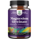 Pure Magnesium Glycinate Supplement 400mg pro Servierung - Vegan High Absorption Chelat Magnesium Kapseln für Frauen & Männer mit Elemental 400mg für Mood Schlaf und Entspannung Unterstützung - 240 Zähler