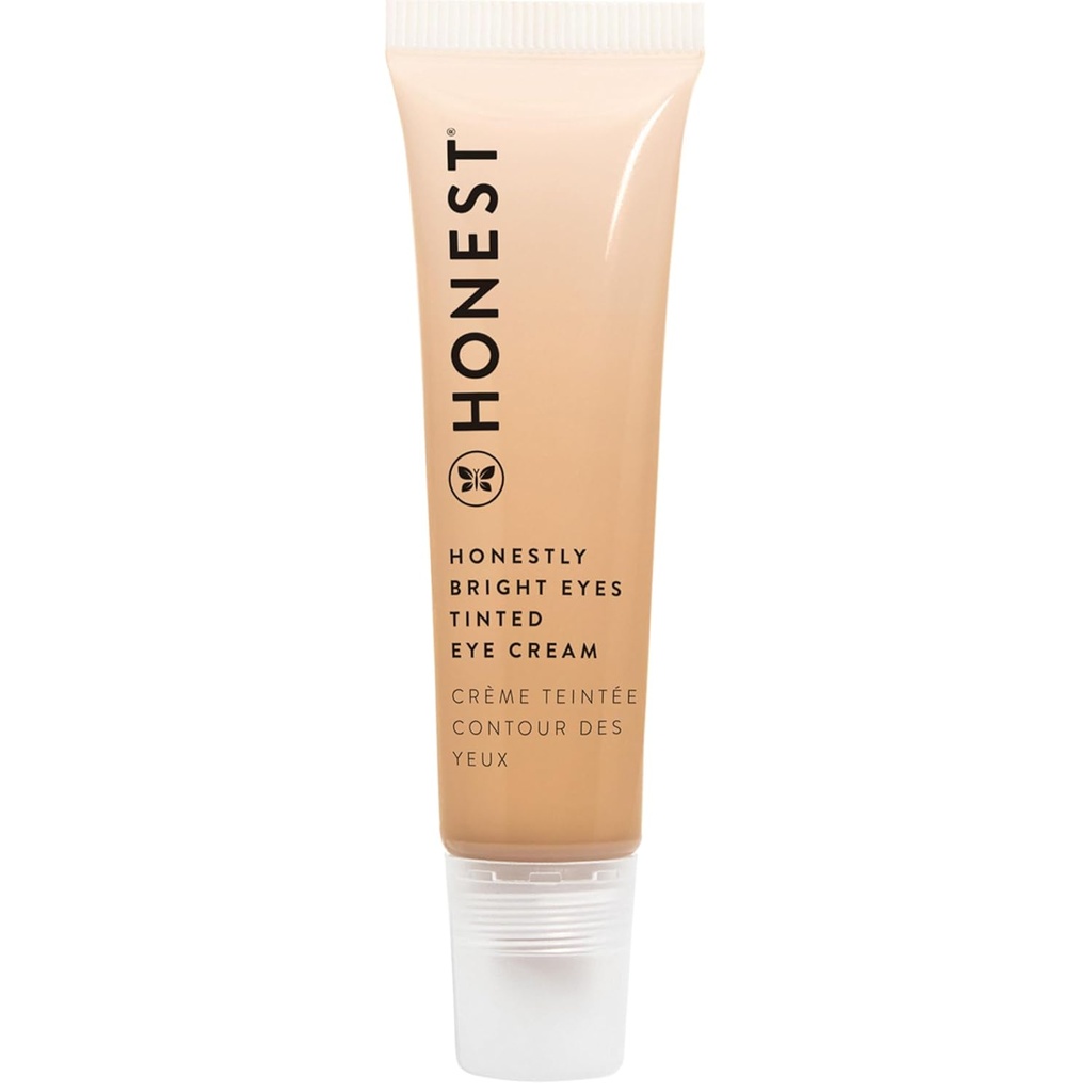 Ehrliche Schönheit Ehrlich helle Augen getönte Augencreme | Erhellt + Diffuses Dark Circles | Hyaluronsäure + Squalane  EWGexpert Verified, Vegan + Cruelty Free | Sandstone, 0.5 fl oz