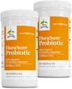 Terry naturellement FloraSure Probiotic - Supplément de digestion pour l'aide contre le gonflement occasionnel et le dégazage de soutien - Gut Health Support with Bifidobacterium Bifidum - 30 capsules (paquet de 2)