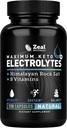 Supplément électrolyte de kéto (120 capsules) Suppléments électrolytes de kéto maximum Pills w sel rose himalayen, vitamine B, supplément de magnésium et de potassium - pilules de sel et comprimés d'électrolyte