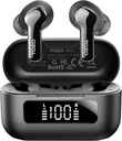 TOZO NC3 Hybrid Active Noise Annuler les écouteurs sans fil avec 6 Mics AI Clear Call Ear Buds 55H Playtime with LED Display 32 Preset EQs via APP Bluetooth 5.3 IPX8 Waterproof in Ear Headphones