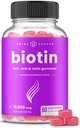 NutraChamps Biotin Gummies 10000mcg [High Potency] per capelli sani, skin & Nails Vitamine per le donne, uomini e bambini - 5000mcg in Ogni Capelli Vitamine Gummy - Vegan, Non OGM, Hair Health Supplement