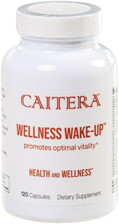 Benessere Wake-Up | 6-in1 Integratore alimentare per gli uomini/donne | Vitamina, Minerale, Enzime e Complesso Probiotico per sostenere la salute ottimale e la vitalità | Vegan 120 capsule