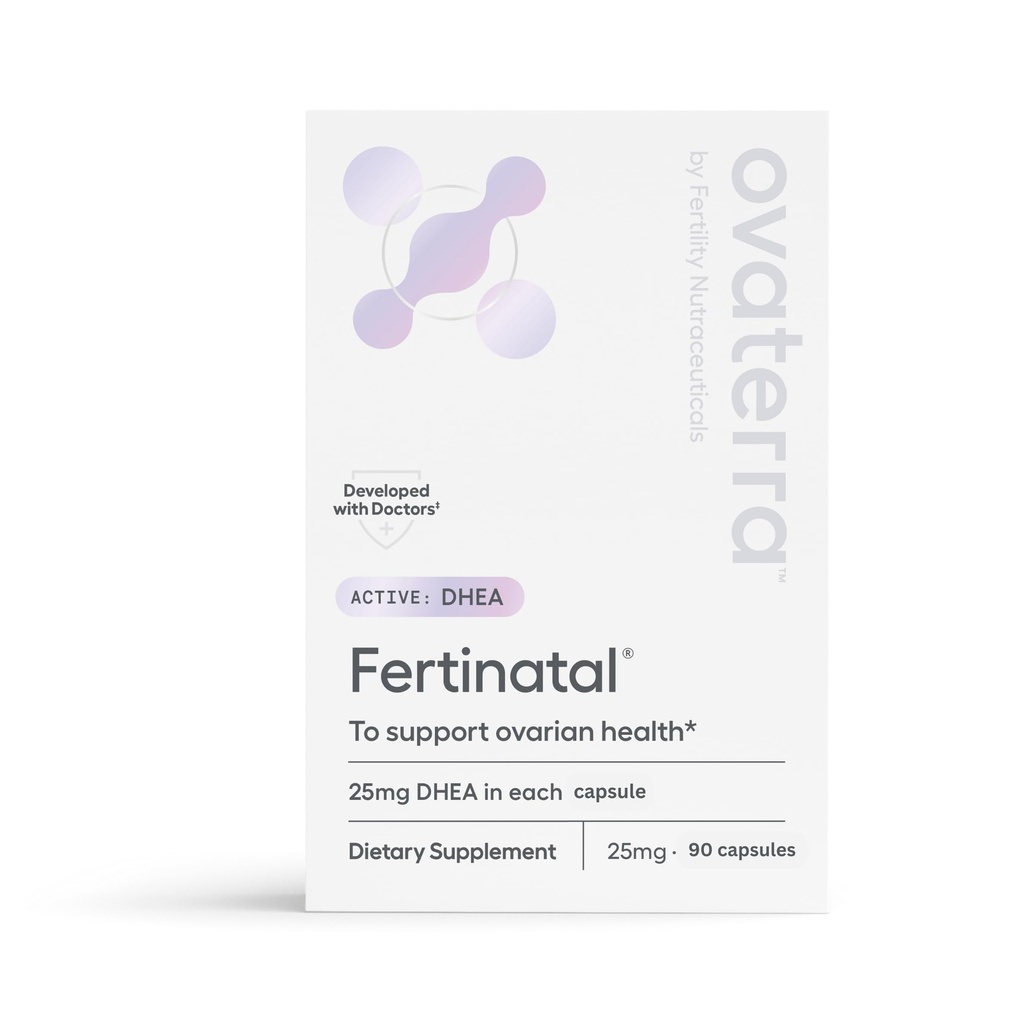 Micronized DHEA Female Natural-Based Fertility Supplément 90-25mg Capsules - 28 jours d'approvisionnement