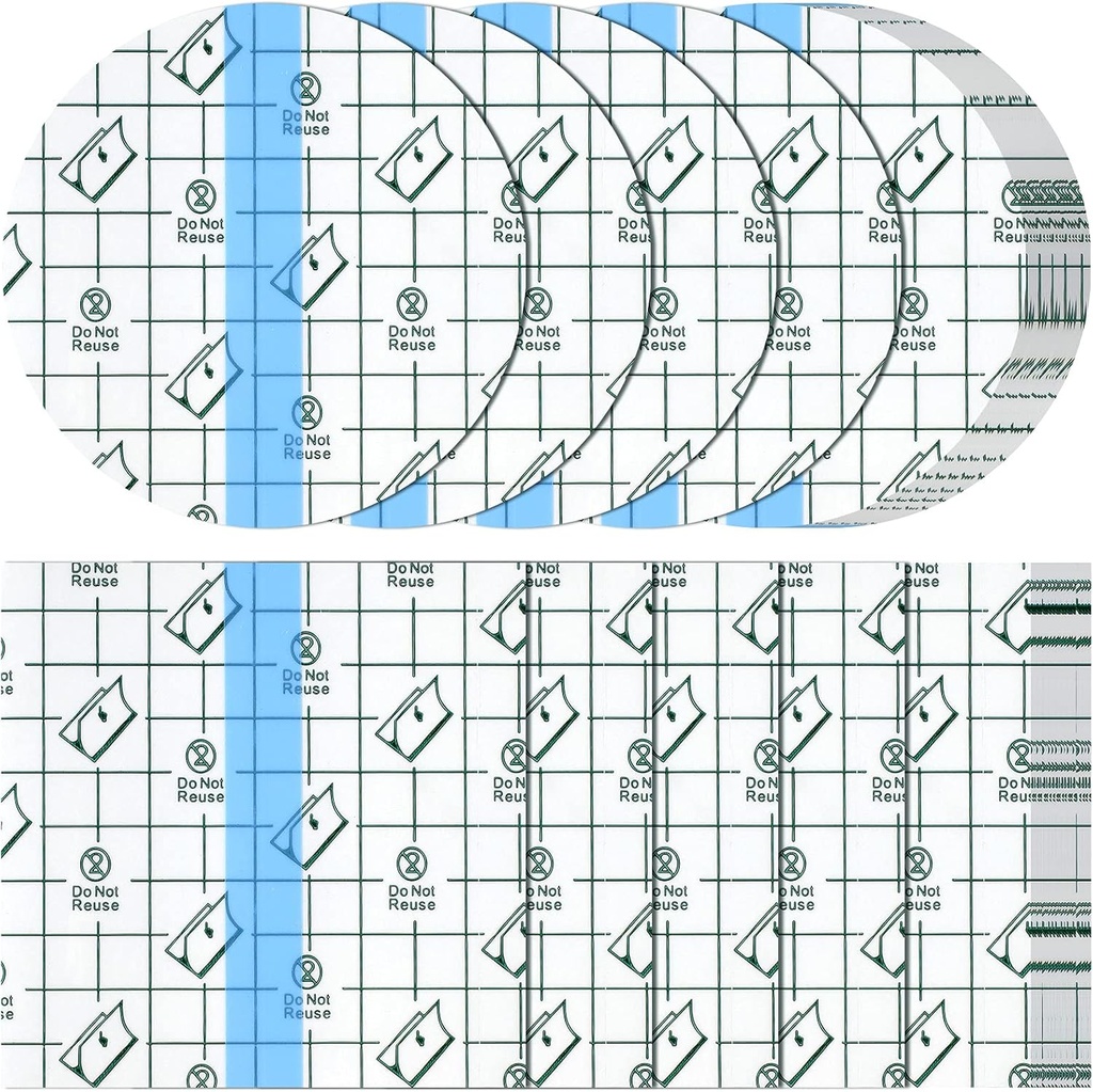 50 Pièces Bandes adhésives étanches Bandes élastiques transparentes Bandes protectrices Films transparents Dressing Tattoo Cover Dressing Tapes pour douche Natation(4 x 4 pouces)