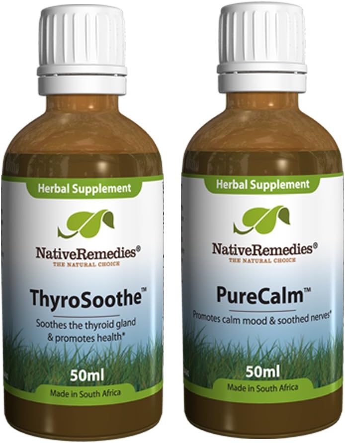 Rimedi nativi ThyroSoothe e PureCalm ComboPack