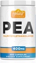 Palmitoylethanolamide Capsule | Pea 400mg | 400 contatore di pillole | Promuove l'infiammazione naturale & Discomfort Rilievo