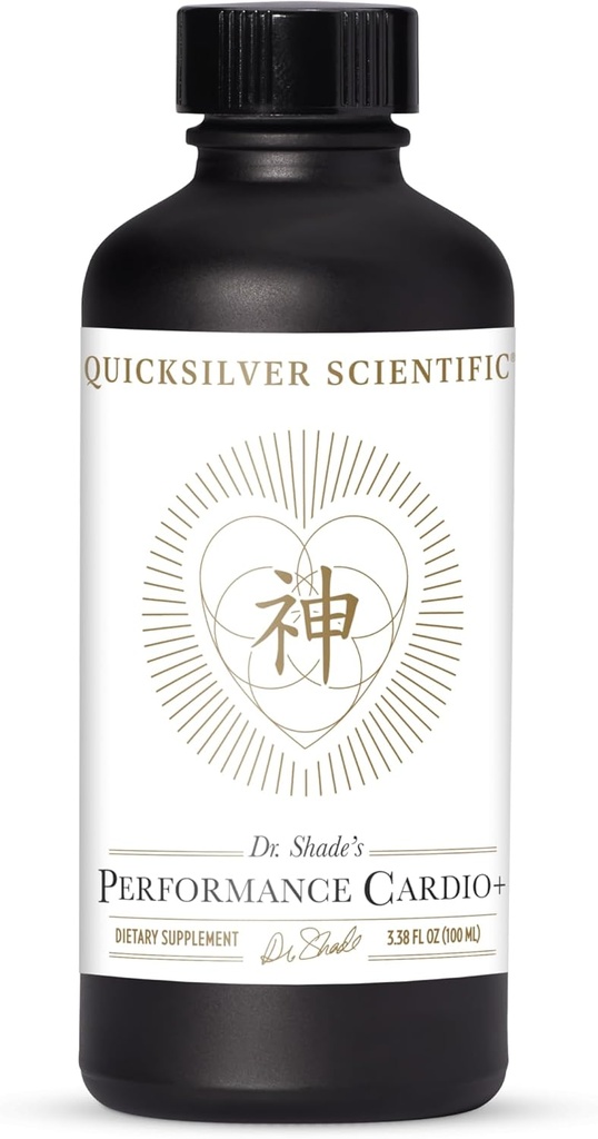 Quicksilver Scientific Performance Cardio+ - Kräuterergänzung zur Unterstützung von Blutzirkulation und Gehirngesundheit - Herz-Kreislauf-Ergänzung mit Hawthorn Berry + He Shou Wu + Ginseng Extract (3.38 oz)
