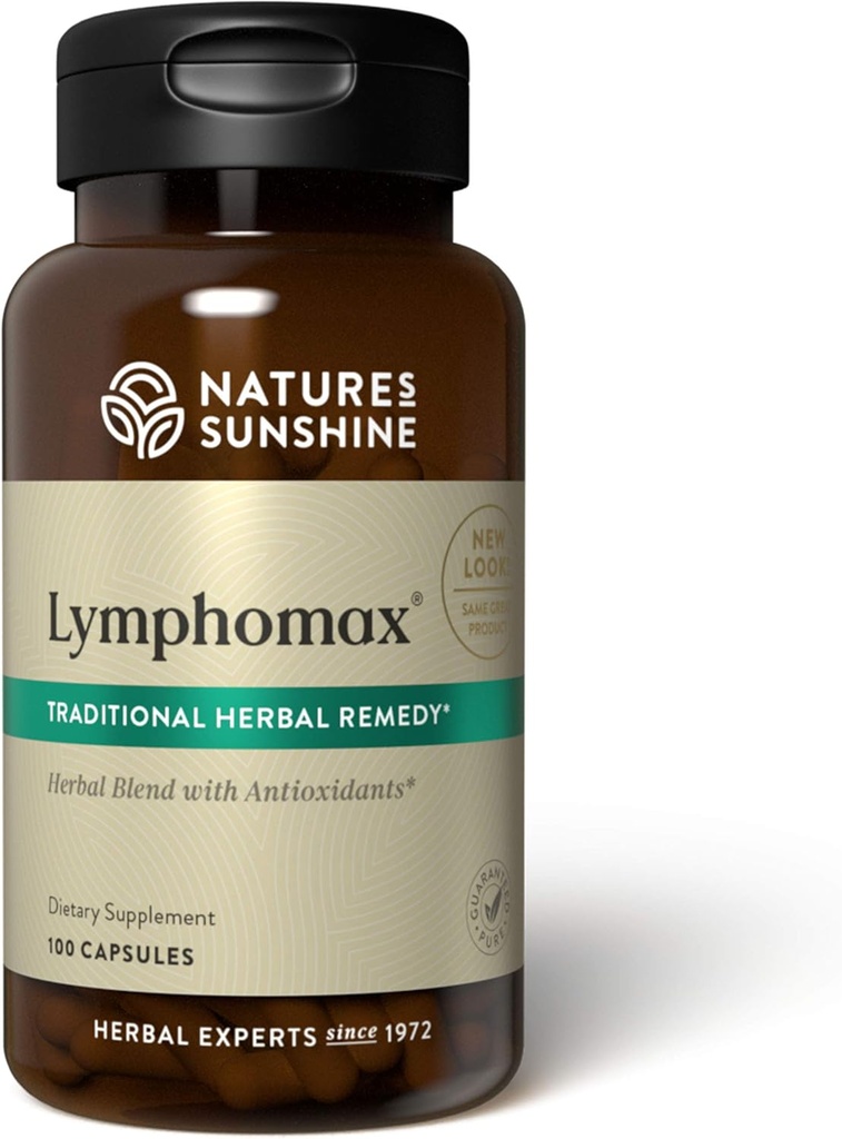 Nature's Sunshine Lymphomax, 100 Kapseln, Immunsystem Booster mit Time-Honored Herbals, um natürlich die Atmungs- und Urinärsysteme zu unterstützen