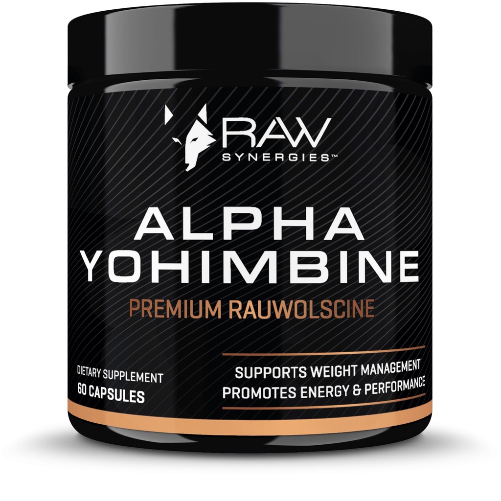 Alpha Yohimbine – Yohimbe Bark Fat Burner, Weight Loss Pills that Work Fast - 3. Partei getestet für Reinheit und Potenz, 60 Kapseln von RAW Synergies