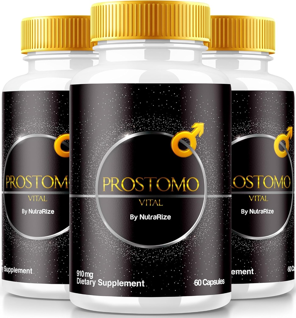 (3 Pack) Prostomo Capsules - Formule officielle pour soutenir la santé de la prostate, tout supplément naturel au contrôle de Regain et atteindre le bien-être général, Premium Pros Tomo Pills Review (180 Capsules)