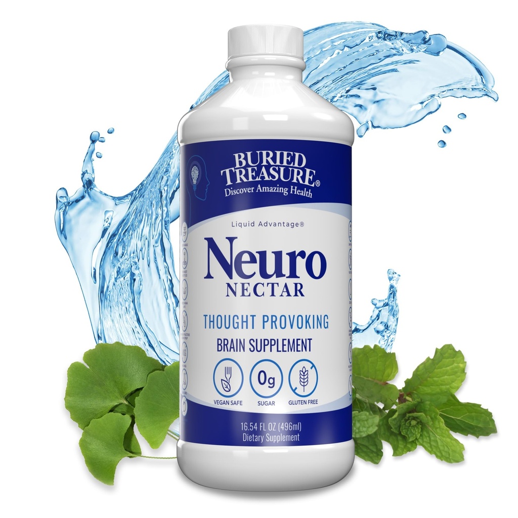 Buried Treasure Neuro Nectar Memory und Mental Focus Supplement 16 oz