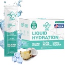 Packs d'hydratation liquide MyHy ZERO, mélange de boissons électrolytes sans sucre pour le soutien de l'hydratation, soulagement de la déshydratation pour les voyages, la grossesse, la condition physique, Bachelor & Bachelorette Party – Ice Island, 50 Comte
