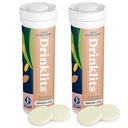 Bevande Ginger-Lime Daily Hydration Tablets (2) Tube Bundle | Realizzato con Ginger Organico – 0g Zucchero – Elettroliti essenziali | 20 Serve - 10 compresse per tubo