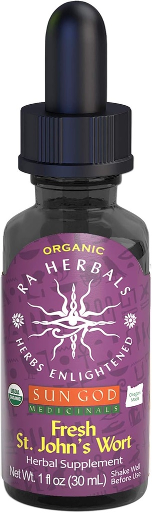 Herbes de Ra biologique certifiées Teinture de millepertuis extrait de plantes fraîches pour mélange de bien-être naturel