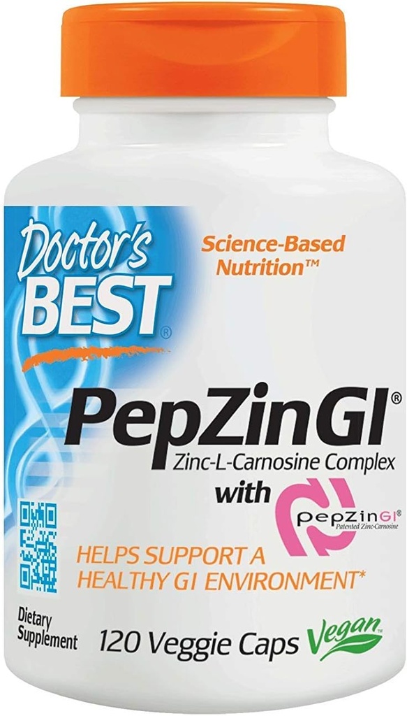 Arzt'S beste Zink Carnosine-Komplex mit Pepzin Gi Veggie Caps, 120 Zähler