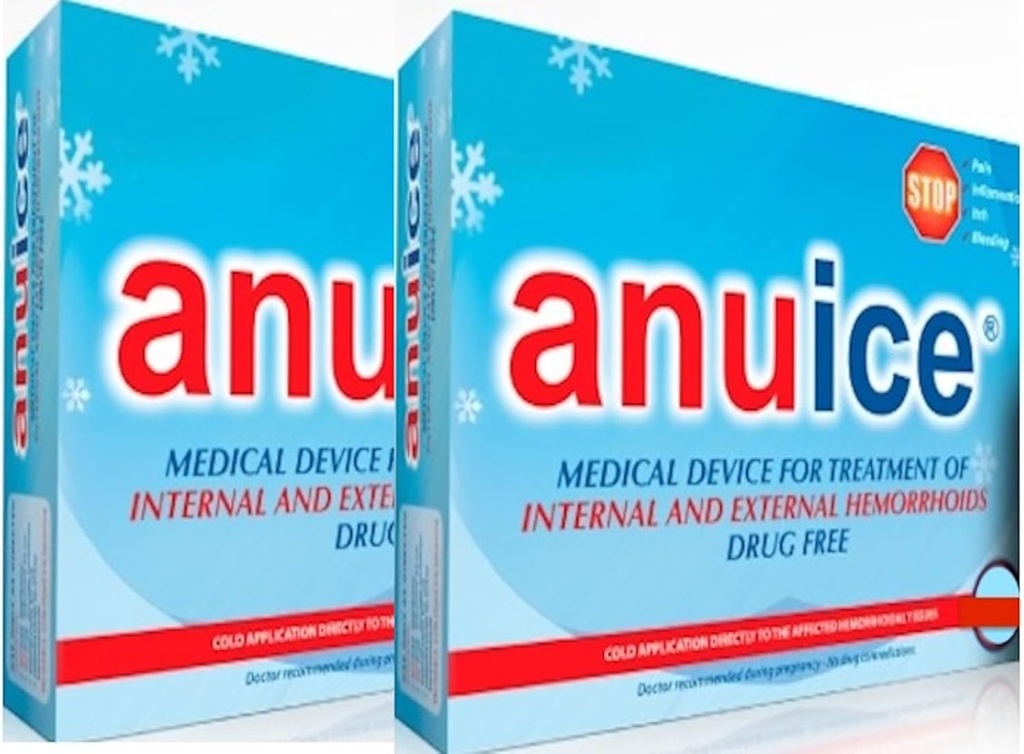 Au revoir Hémorroïdes Dispositif médical pour traiter les hémorroïdes internes et externes, sans effets dramatiques de la chirurgie. Boîte de 2