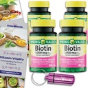 Wählen Sie Bundle Spring Valley Biotin Softgels 1000mcg Nahrungsergänzung für Haar Haut Nagel Gesundheit 150 Ct 4 pk (600 Gesamt) + Vitamin Guide & Pill Container (6 Artikel)!