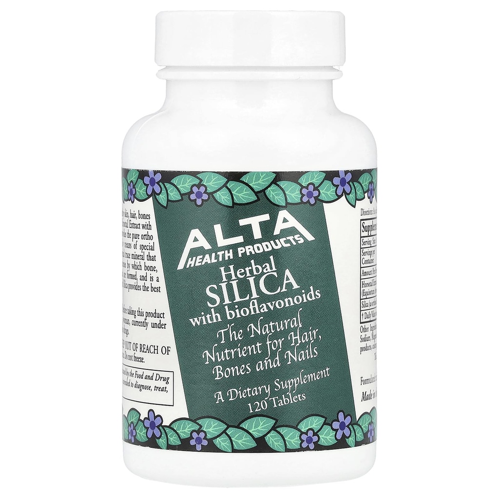 Alta Health Products, pflanzliche SILICA mit Bioflavonoiden, Tabletten, 120 Zähler