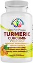 Supplément curcumine curcumine curcuma avec BioPerine - 60 Capsules - Extrait de racine curcuma biologique - Amical végétalien, Absorption améliorée, articulation quotidienne et soutien cardiaque