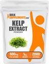 BulkSupplements.com Kelp Extract Powder - Kelp Supplement, Brauner Nahtextrakt, Nahtpulver - Glutenfrei, 500mg pro Servierung, 1kg (2.2 lbs) (Pack von 1)
