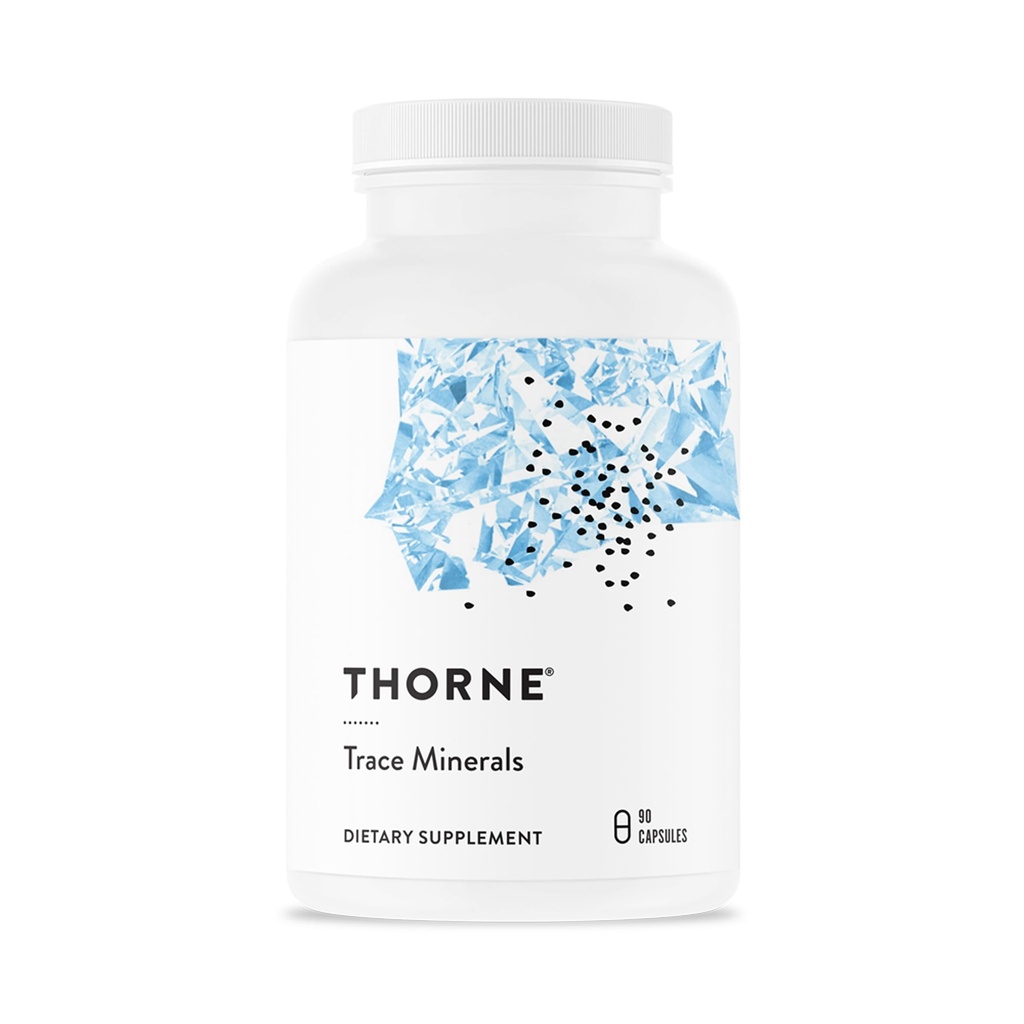 THORNE - Trace Minerals - Nahrungsergänzung mit Zink, Boron & Selen - Chelatforms - Umfassende Formel - 90 Kapseln