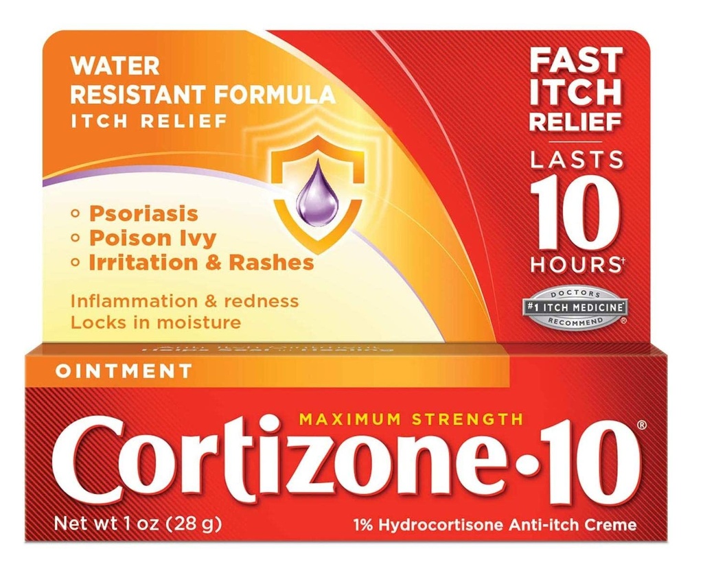 Cortizone-10 Itch Medicine Maximale Stärke Salbe 1 Unze (29ml) (6 Packung)