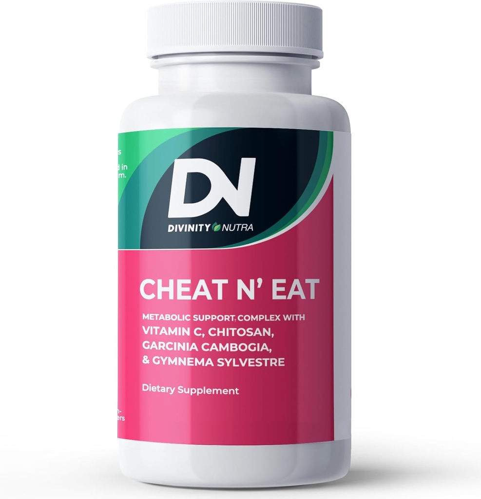 Divinity Nutra Chitosan Ergänzung mit Chitosan Vitamin C Ergänzung für Frauen und Männer. Made in USA 60 Tabletten Non-GMO Soyfree