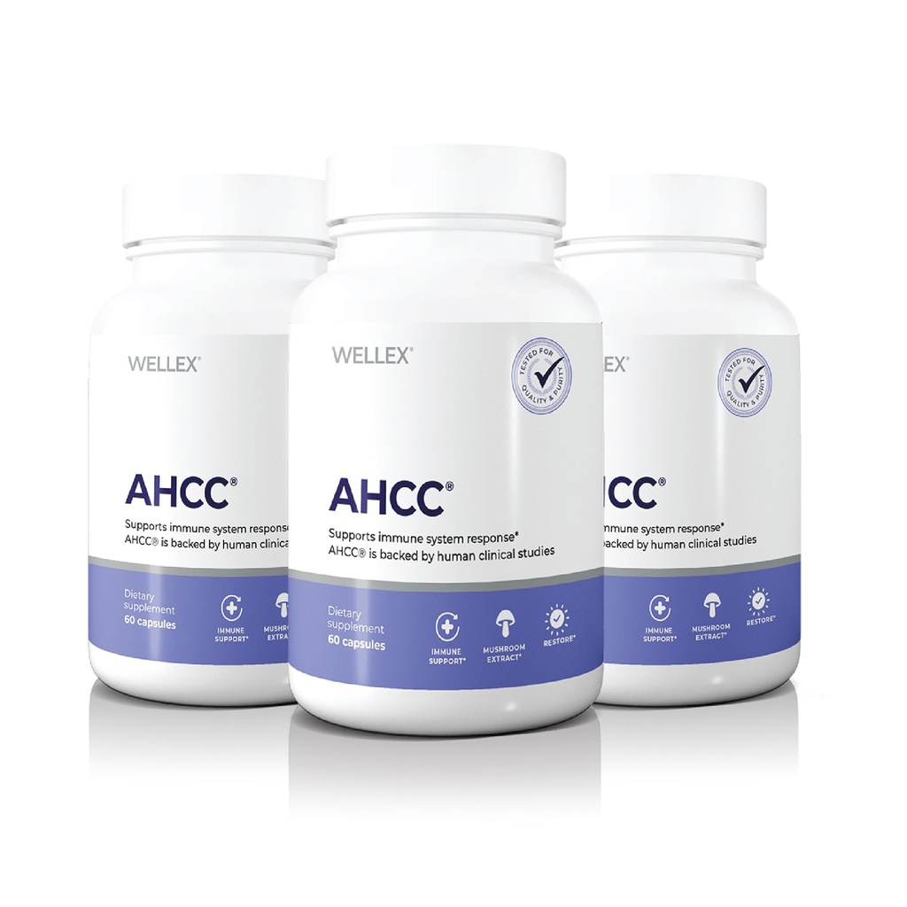 AHCC-Ergänzung - Maximale Stärke - Natürliche Immununterstützung Extrakt - hält natürliche Killer-Zellaktivität - 20+ Human Research Studies - 60 Veggie Kapseln (1 Packung)