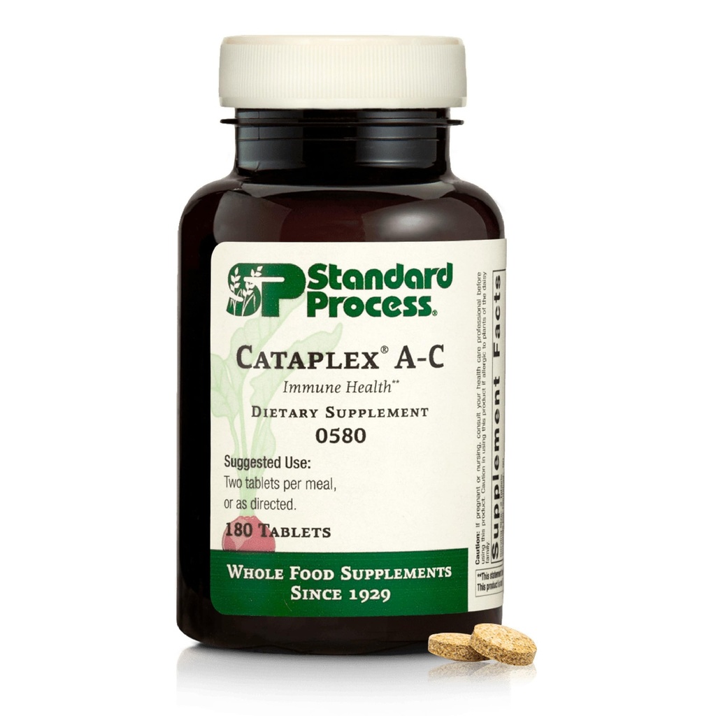 Processus standard Cataplex A-C - Supplément pour le soutien immunitaire et cellulaire sain avec des vitamines C et A - Aides à la santé oculaire - Contient des ingrédients à activité antioxydante - 180 comprimés (90 portions)