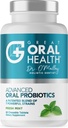 Probiotici orali per il trattamento del respiro cattivo della muffa per gli adulti; Probiotici dentali dentali di Dentist formulati per i denti e le gengive Salute & Halitosis cronica con BLIS K12 M18, 60 compresse di salute orali masticabili Mint