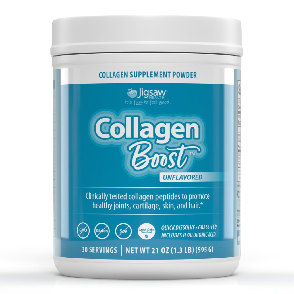 Jigsaw Health Collagen Boost | promuove Giunti sani, cartilagine, pelle e capelli | 30 Serve
