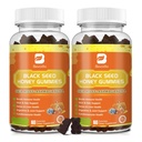 (2 Pack) Mar Nero di semi d'olio Moss Gummies con Ashwagandha, Radice di Burdock, Miele di Linden, Elderberry, Turco, Vitamina C, D3 & Zinc - Supporta l'immunità, Giunti, Digestione, Capelli e Pelle, Vegan Gummies 120