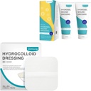 Hydrokolloid Wund Dressing 10 Pack Ultra Thin 4" x 4" + 2 Packungen Hydrogel Wund Dressing