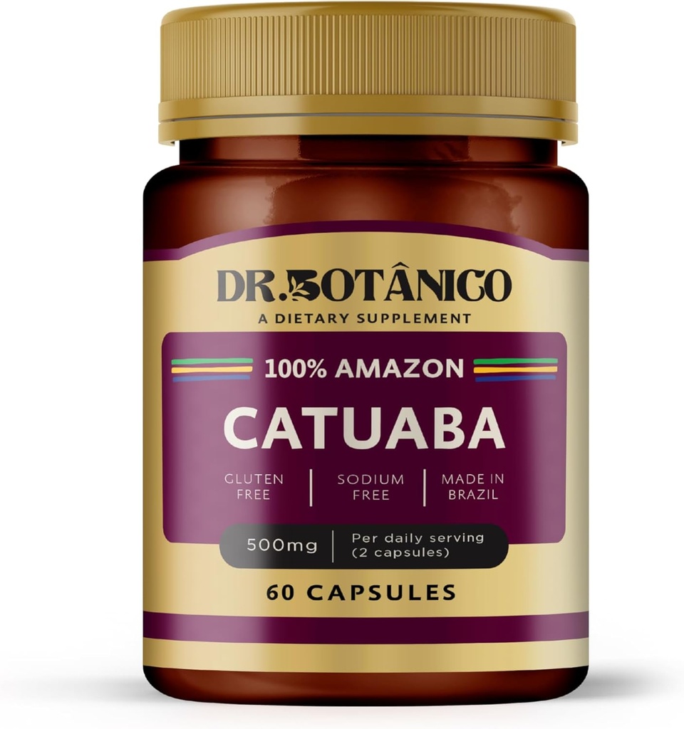Catuaba 500mg – Natural Energy Booster | Dr. Botanico (60 capsule)