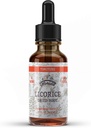 Tintura di liquirizia, Estratto di liquirizia organico (Glycyrrhiza Glabra) Radice secca, Integratore di erbe, Non OGM in Glycerin vegetale organico a freddo 4 oz, 670 mg