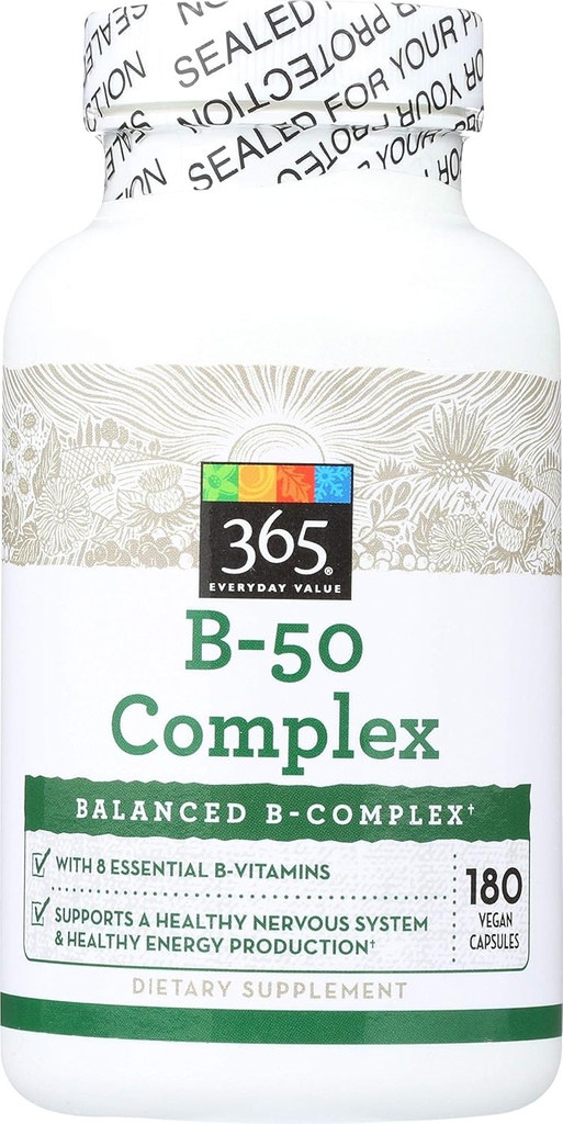 365 von Whole Foods Market, B – 50 Complex, 180 ct