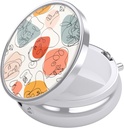 Nipichsha Pill Box, Small Pill Case for Purse & Pocket, Cute Travel Medicine Organizer, Portable Medicine Container Holder to Holding Vitamins, Medication, Fish Oil & Supplement, Guise