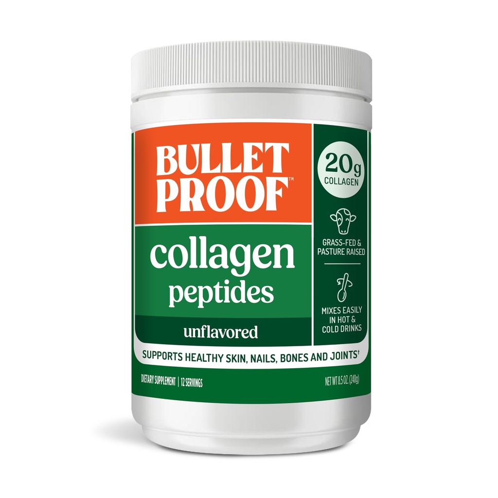 Polvere proteica del collagene 18g, 8,5 oz, non aromatizzata